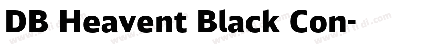 DB Heavent Black Con字体转换